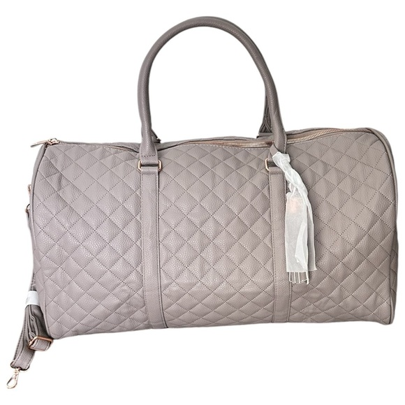 MS LOVELY Travel Set 2-Piece Large Duffle Weekender Bag & Toiletry Cosmetic Bag - Picture 2 of 7